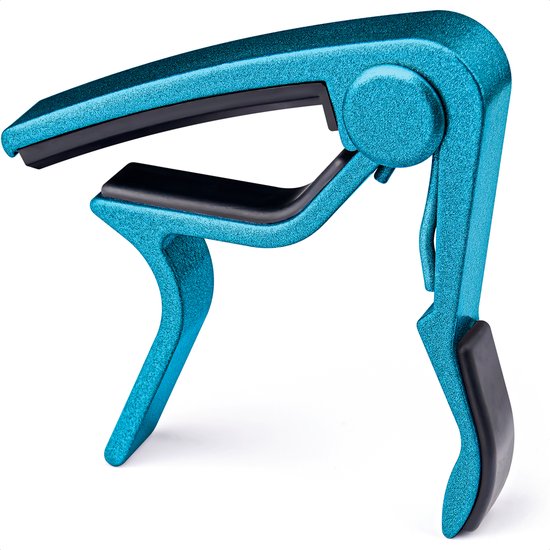 Gitaar Capo Deluxe - voor gitaren met stalen snaren – Blauw
