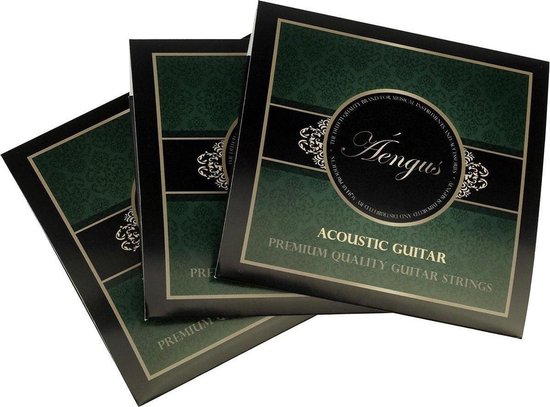 3 setjes stalen snaren voor akoestische gitaar - Coated Bronze - set .011 tot .053 - Brons