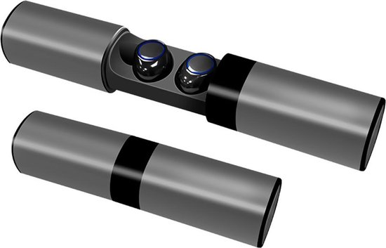 Oortjes draadloos Bluetooth Oordopjes Draadloze oordopjes - In-Ear Oordopjes Met Oplaadcase - TWS- Grijs