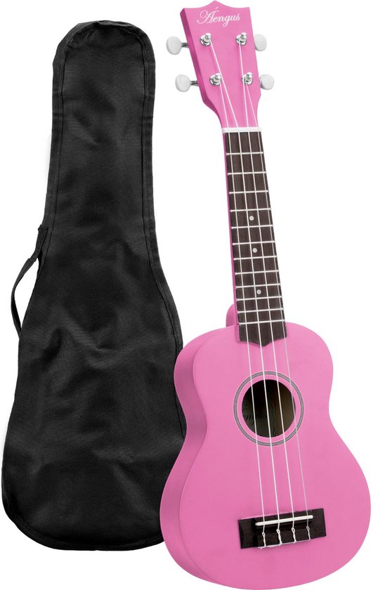 Áengus Sopraan Ukelele / Ukulele - Roze