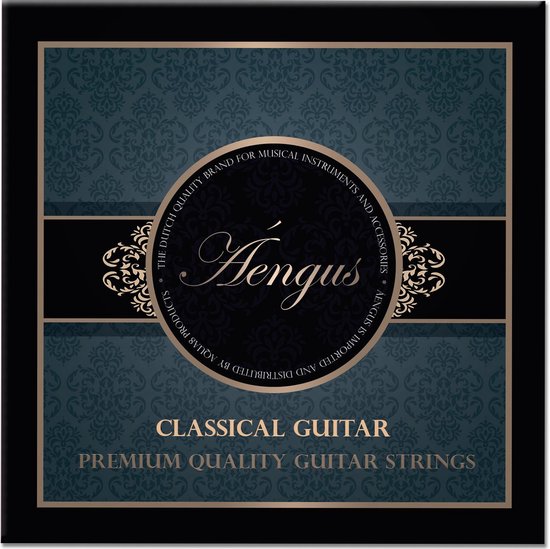 Áengus Gitaarsnaren voor Klassieke en Spaanse Gitaar – Nylon Coated Silver wound - set .028 tot .043