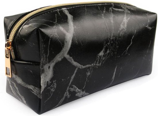 Etui voor Stiften, Pennen, Potloden - Pennenzak - Etui Meisjes - School of Thuis - Black Marble