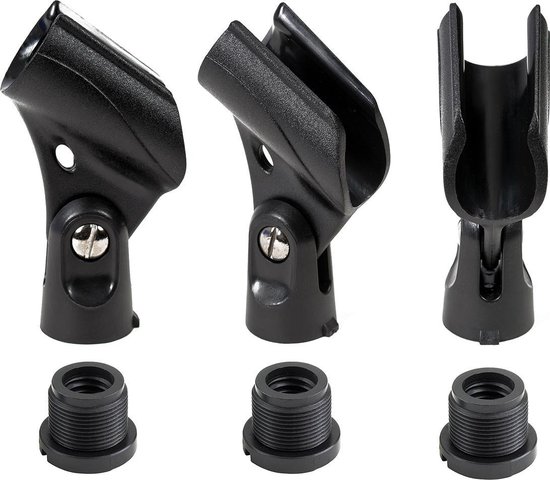 Áengus AM3 Microfoonklem set - 3 stuks - stevige universele Microfoonhouder met schroefdraad-adapter