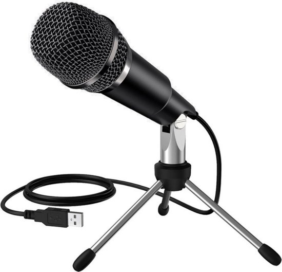 USB Microfoon - Condensator microfoon met statief voor Gaming & Streaming - Plug and Play