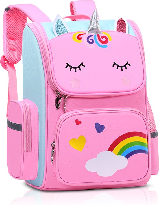 Unicorn Rugzak - Rugtas – Rugzak Meisje - Eenhoorn - Roze - Large