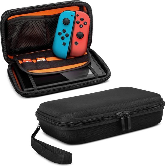 Opberghoes Game Console geschikt voor Nintendo Switch - Hard Cover – Zwart