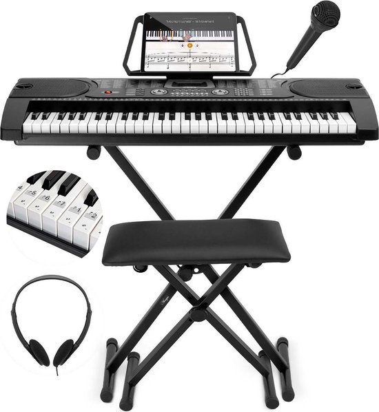 Áengus A289 Keyboard starter set - Complete set voor de beginner - 61 toetsen