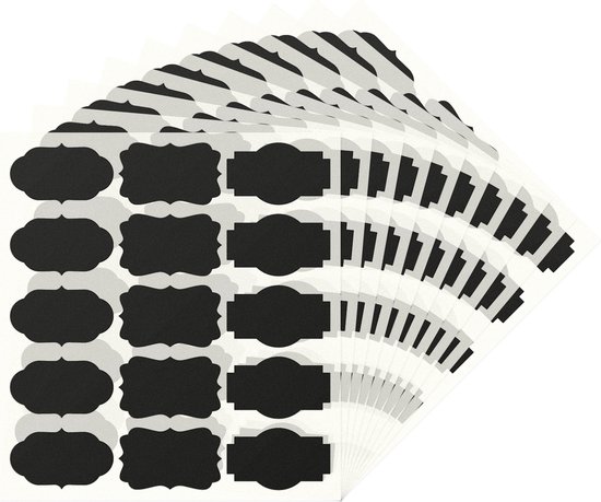 Labels kruidenpotjes etiketten krijtbord - 150 stuks