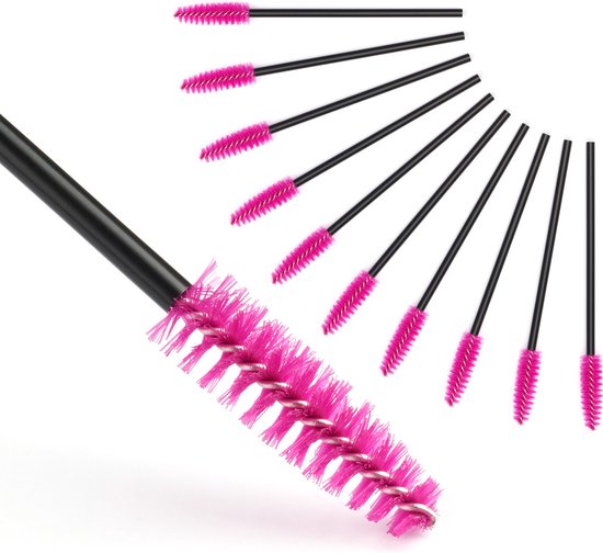 Wegwerp Wimperborsteltjes - voor Mascara, Wimpers en Wenkbrauw - Wenkbrauw borstel - 50 stuks