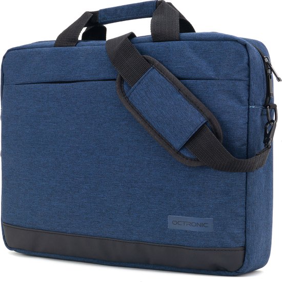 Laptoptas 15,6 Inch - Schoudertas met Laptopvak - Waterafstotend - 9 Liter - blauw