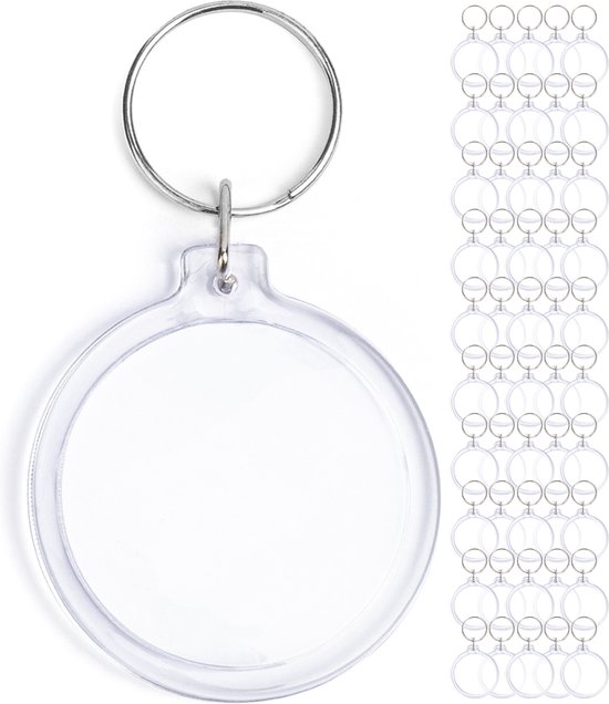 Foto Sleutelhanger rond - Sleutelhangers - Plexiglas - 50 stuks