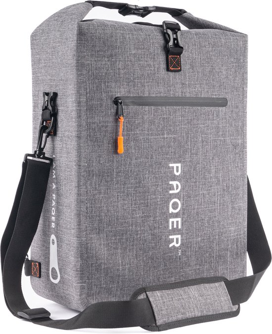 Fietstas Rolltop Rugzak met Laptopvak - 100 % Waterdicht 3 in 1 Enkele fietstas Rugtas Schoudertas - geschikt voor elektrische fiets - 28 liter