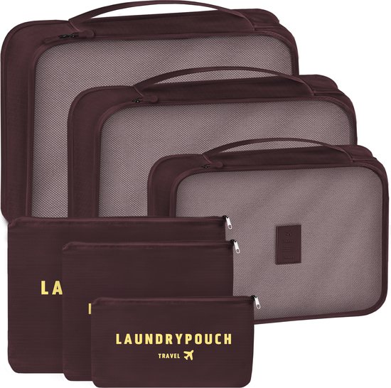Packing Cubes of Koffer Organizer Set - Packing Cubes Backpack - Wijnrood